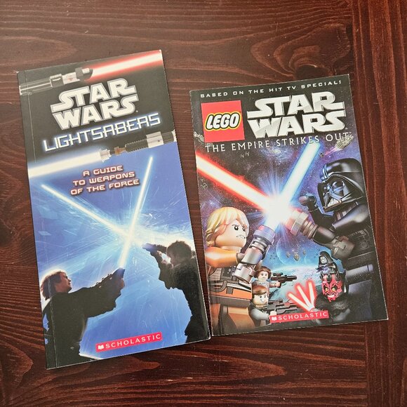 The Empire Strikes Out & Lightsabers LEGO Star Wars 2 Book Set by‎ Scholastic - Picture 1 of 7